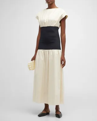 Ambrose Drop-Waist Midi Dress