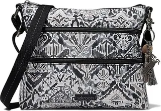 Sakroots Artist Circle Basic Crossbody (Jet Brave Beauti) Cross Body Handbags