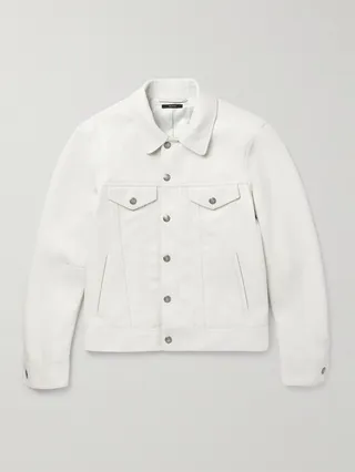 Full-Grain Leather Trucker Jacket