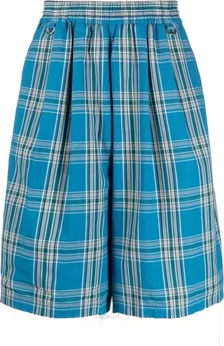Tartan Knee-Length Shorts