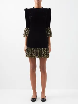 The Velvet Moon Velvet Mini Dress