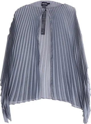 Giorgio Armani High Low Hem Full Pleated Cape