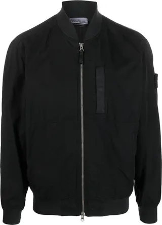 Logo-Patch Bomber Jacket
