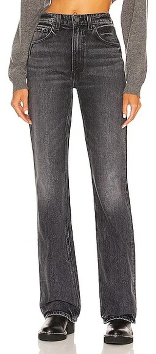 GRLFRND Melanie High Rise Boot Cut in Black