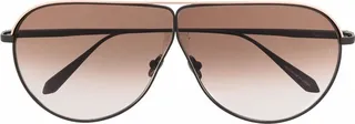 Oversized Pilot-Frame Sunglasses