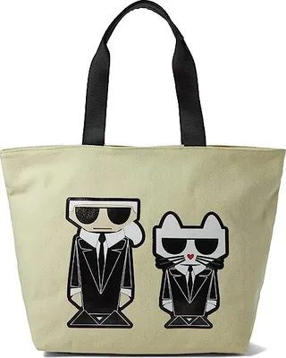 Karl Lagerfeld Paris Karl Lagerfeld Paris Double Strap Logo Kristen Tote (Kl Image) Tote Handbags