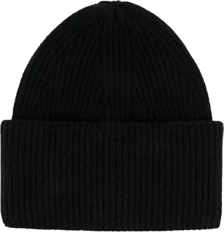Ribbed-Knit Cashmere Beanie