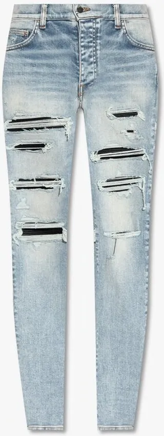 Amiri Distressed Tapered Leg Jeans