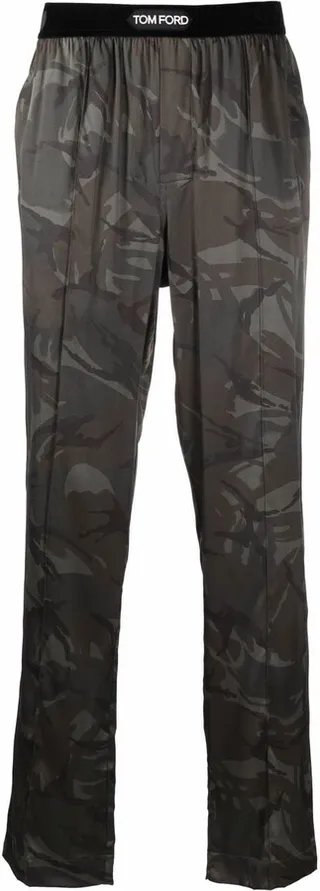 Camouflage-Print Track Pants