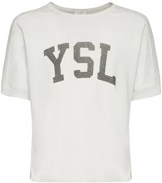 Logo Print Cotton T-Shirt