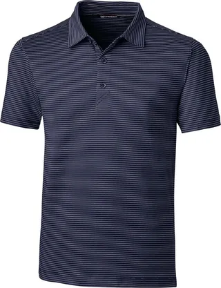 Forge Polo Pencil Stripe Tailored Fit Shirt - Liberty Navy - M