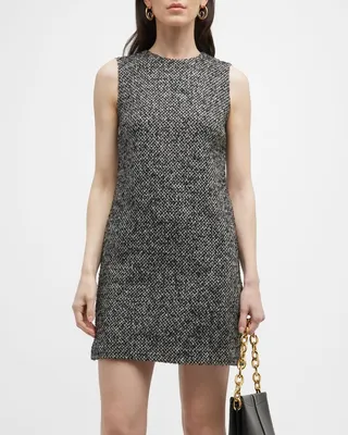 Tweed Sleeveless Mini Dress