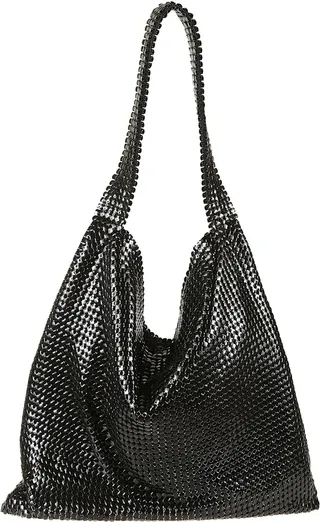 Shiny Chain Link Shopper Bag