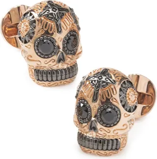 Men's Day of Dead Skull Cufflinks