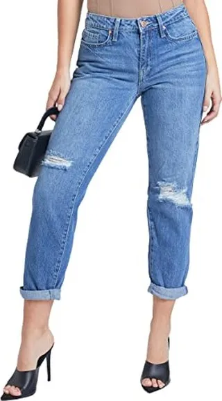 YMI Junior Hybrid Dream Easy Fit Boyfriend Jean with Rolled Cuffed Ankle