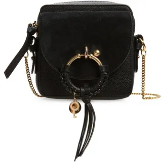 Small Joan Suede & Leather Crossbody Bag