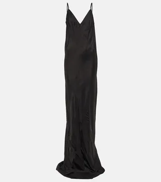 V-neck slip gown