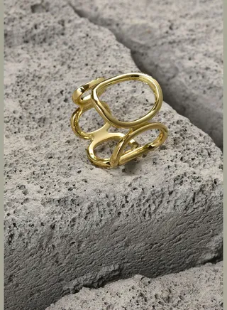 Gold Plated Designer Ring