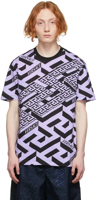 Versace Purple Logo T-Shirt