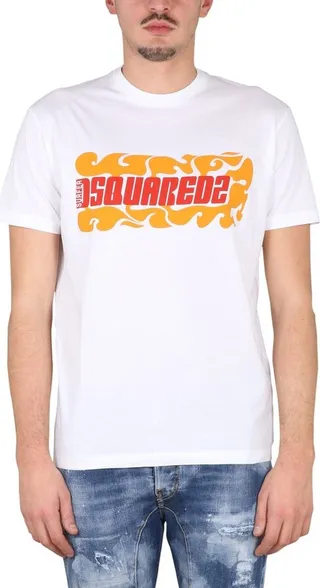 Dsquared2 Logo Printed Crewneck T-Shirt
