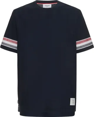 Textured cotton jersey t-shirt
