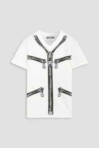 Printed cotton-jersey T-shirt