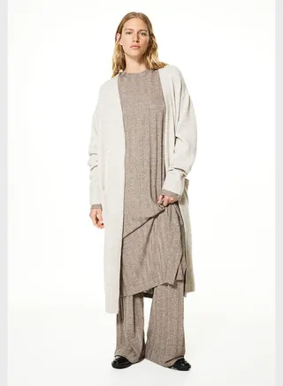 Knitted Pocket Detail Cardigan