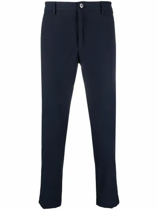 Straight-Leg Cotton Trousers