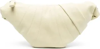 Croissant leather shoulder bag