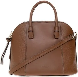 Furla Logo Embossed Zipped Tote Bag