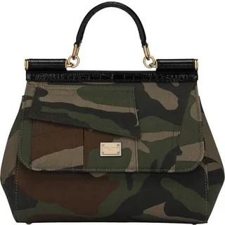 Medium Camou patchwork Sicily bag