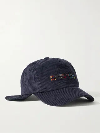 + Paul Smith Logo-Embroidered Cotton-Corduroy Baseball Cap