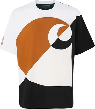 Marni X Carhartt Color-Blocked Crewneck T-Shirt