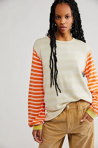 Sawyer Stripe Tee by Free People
