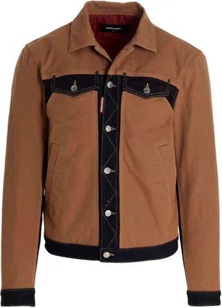 Dsquared2 Buttoned Denim Jacket