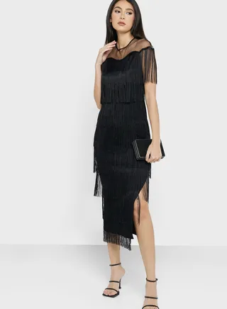 Layered Fringe Dress