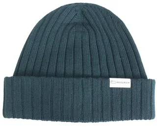 Woolrich Logo Patch Ribbed Beanie