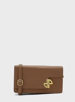 Flap Bag With Gold Clasp