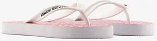 All over logo flip flops