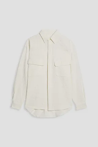 Cotton-jacquard shirt