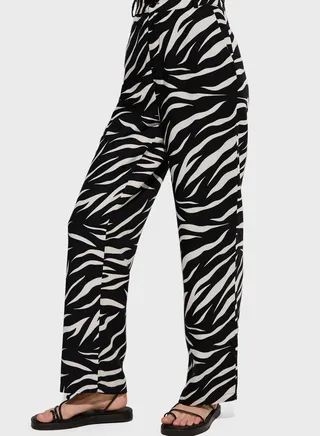 Printed High Waist Pants
