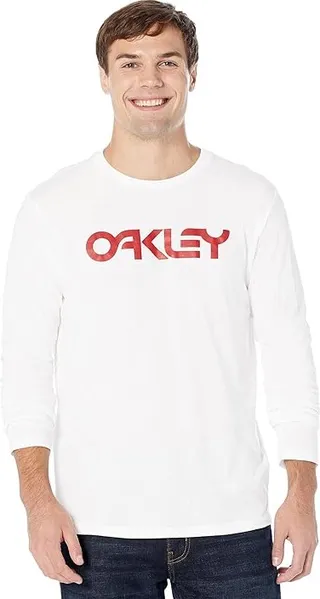 Oakley Mark II 2.0 Long Sleeve Tee (White) Men's Clothing