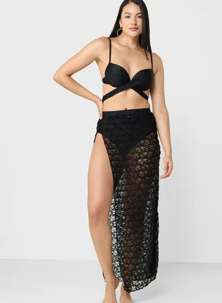 3 Piece Textured Bikini Set