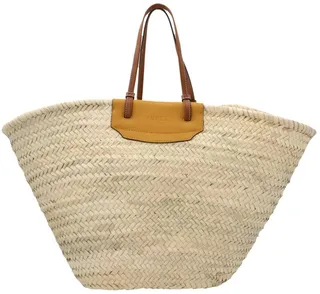 Furla Woven Logo Embossed Tote Bag
