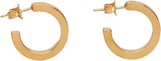 Versace Logo Detailed Hoop Earrings