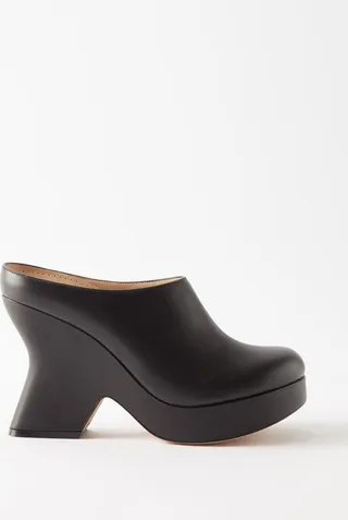Terra 100 Leather Platform Clogs