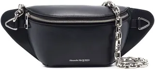 Logo-Embossed Leather Belt Bag