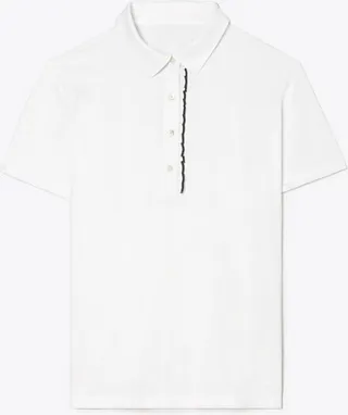 Tech Piqué Ruffle Polo