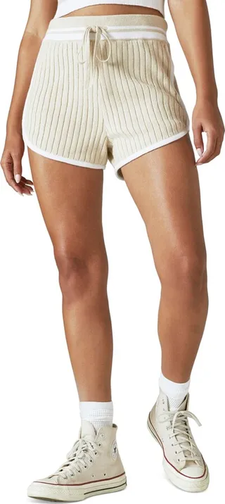 Lucky Brand Women's Ribbed-Knit Drawstring Shorts