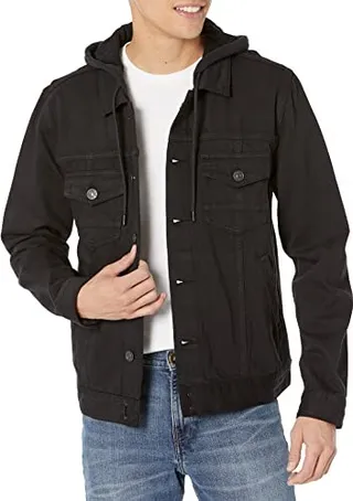 PAIGE Men's Scout Denim Jacket with Hood